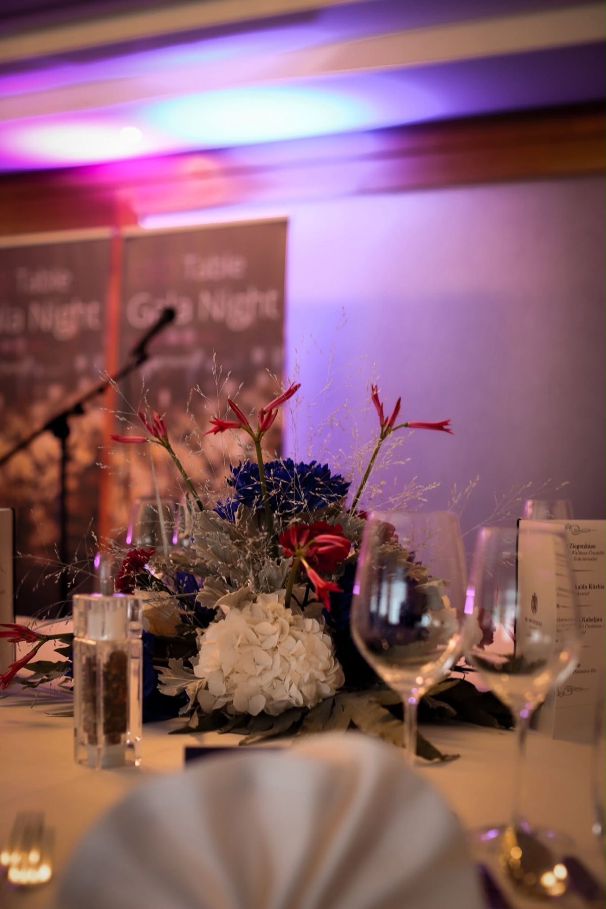 Gedeckter Tisch beim Dinner des CEO Table